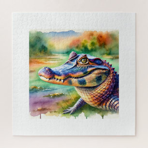 Puzzle Paraguayan Caiman 070824AREF103 - Watercolor