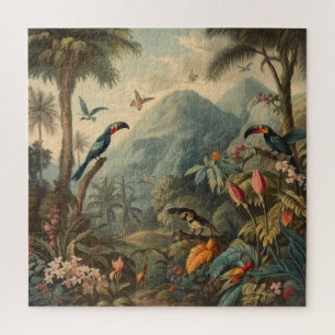 Puzzle Paraiso Botánico del Tucán de la Jungla Vintage Pe