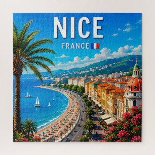 Puzzle Paraiso costero de la Riviera francesa de Niza