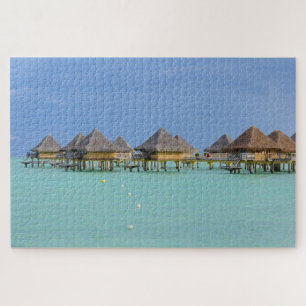 Puzzle Paraíso de Bora Bora, Sueños de Bungalow Sobreacuá