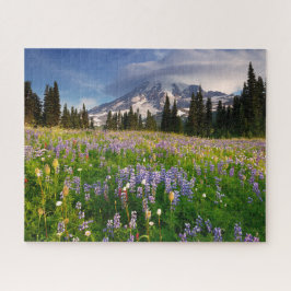 Puzzle Paraíso de flores silvestres en el Monte Rainier
