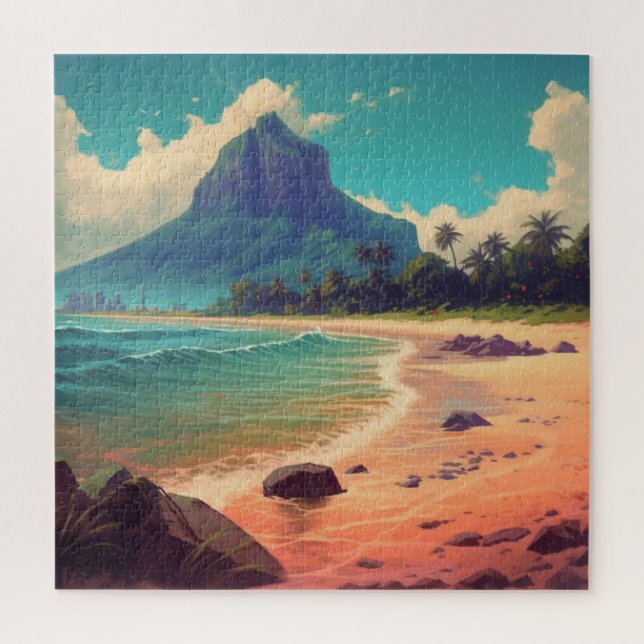 Puzzle Paraíso playero de verano (Vertical)