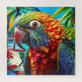 Puzzle Paraíso Vibrante de Loros