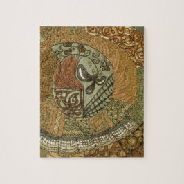 Puzzle Parche de época - Marrón