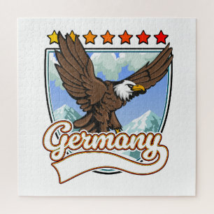Puzzle parche de viaje a Alemania
