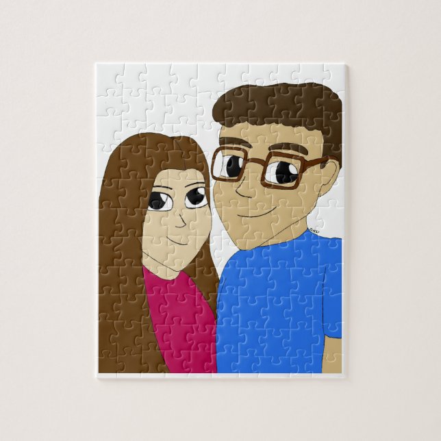 Puzzle Pareja Chibi (Vertical)