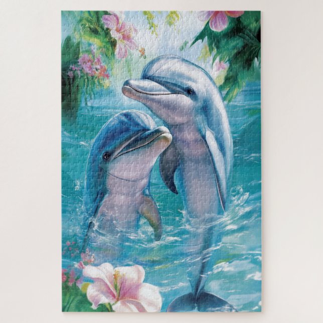 Puzzle Pareja de delfines (Vertical)