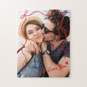 Puzzle Pareja de foto del día de San Valentín con amor ca