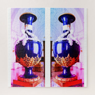 Puzzle Pareja de jarrones rusos
