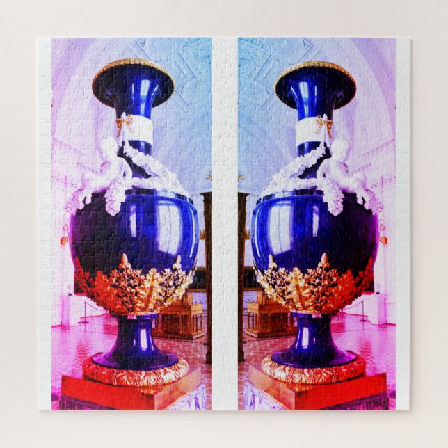 Puzzle Pareja de jarrones rusos (Vertical)