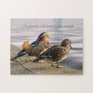 Puzzle Pareja de patos mandarines