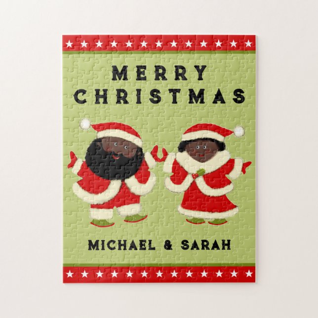 Puzzle Pareja de vacaciones de navidades (Vertical)