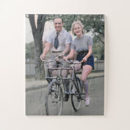 Puzzle Pareja montando bicicleta Malvern Star años 30 Col