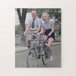 Puzzle Pareja montando bicicleta Malvern Star años 30 Col
