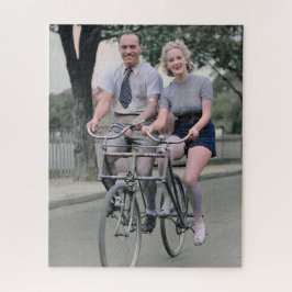 Puzzle Pareja montando bicicleta Malvern Star años 30 Col