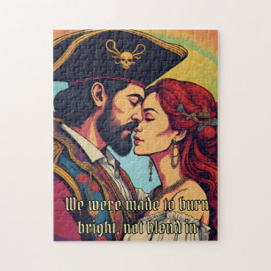 Puzzle Pareja pirata psicodélica - audaz romance