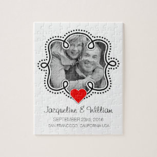 Puzzle Pares conmemorativos de la boda con la foto