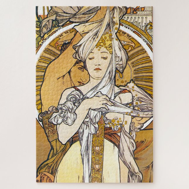 Puzzle París 1900, Alphonse Mucha (Vertical)