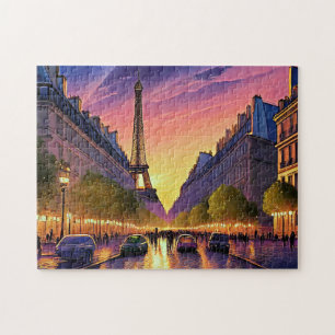 Puzzle París Art 2 Skyline Art Photo rompe París Francia