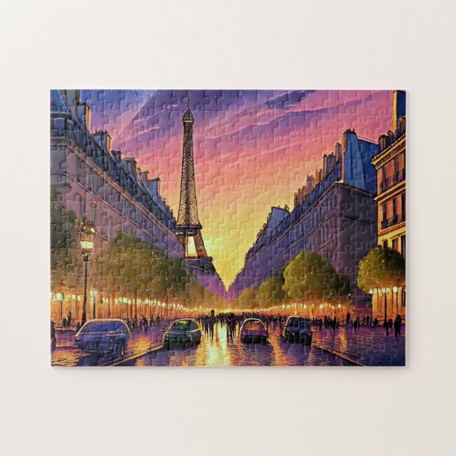 Puzzle París Art 2 Skyline Art Photo rompe París Francia (Horizontal)