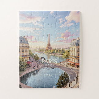 Puzzle París Francia Viaje Vintage 