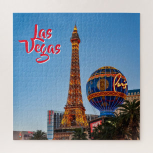 Puzzle París Las Vegas al anochecer