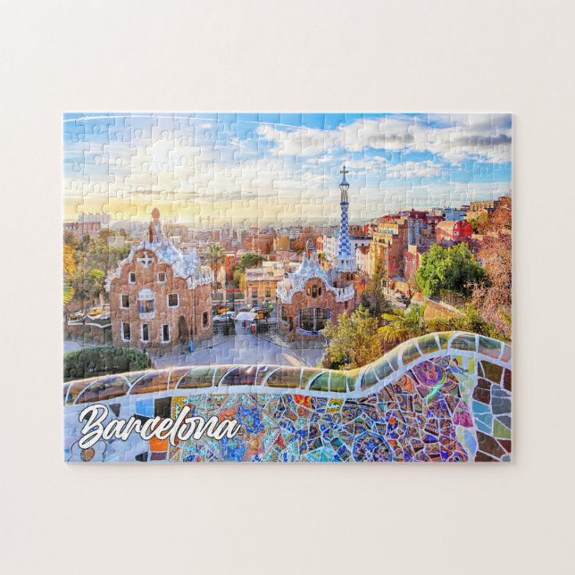 Puzzle Park Guell, Barcelona, España (Horizontal)