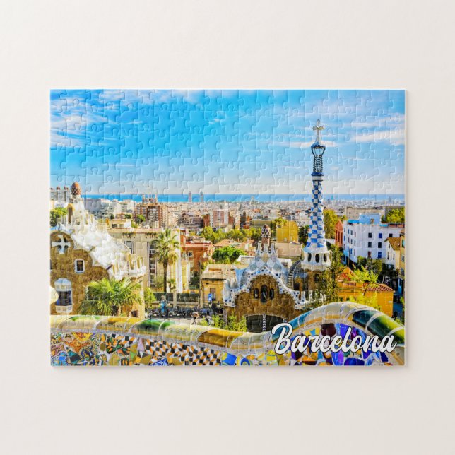 Puzzle Park Guell, Barcelona, España (Horizontal)