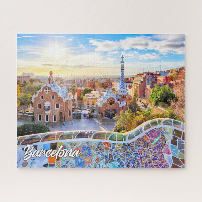 Puzzle Park Guell, Barcelona, España (Horizontal)