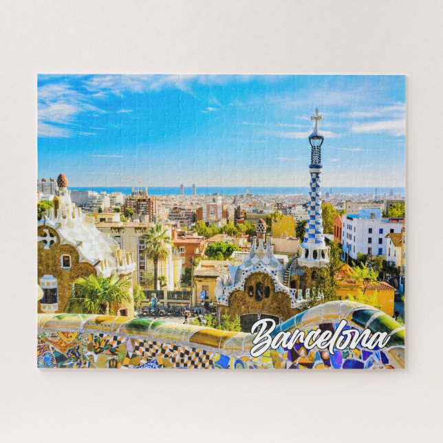Puzzle Park Guell, Barcelona, España (Horizontal)