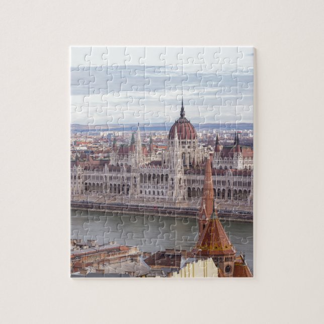 Puzzle Parlamento húngaro Budapest por día (Vertical)