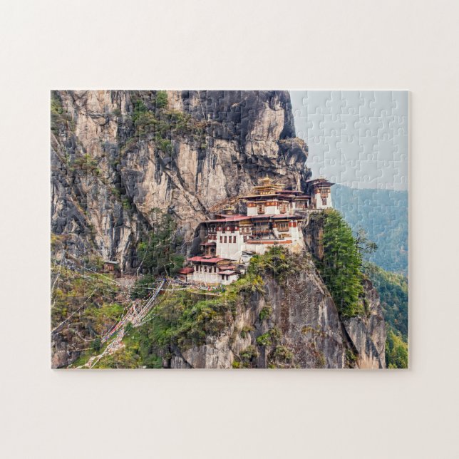 Puzzle Paro Taktsang: El monasterio nido del tigre - Butá (Horizontal)