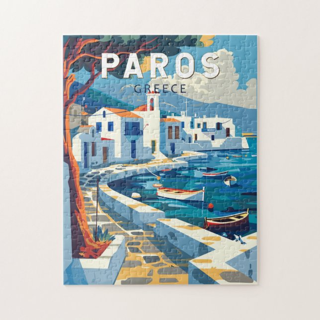 Puzzle Paros Grecia Viaje de arte (Vertical)