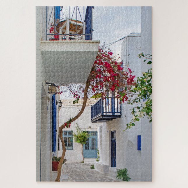 Puzzle Paros Parikia Callejón de Verano (Vertical)