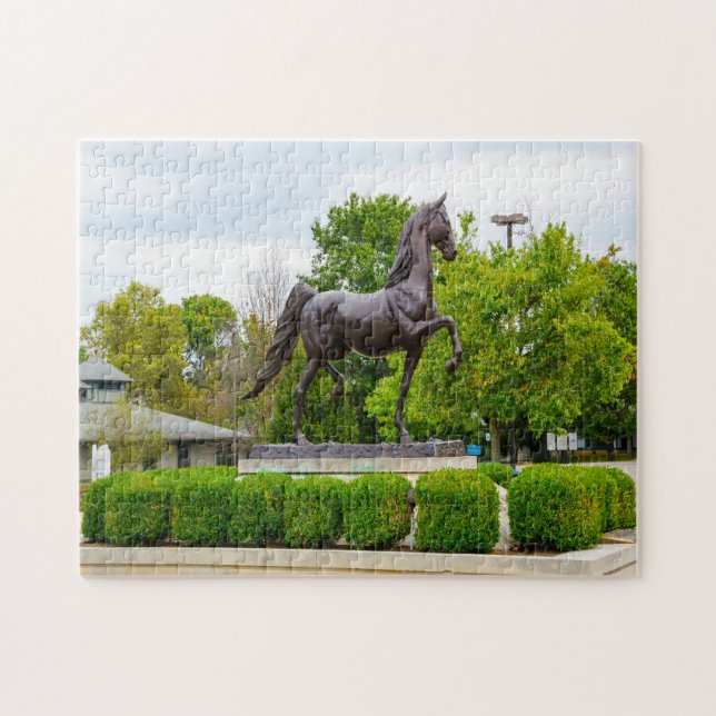 Puzzle Parque de Caballos de Kentucky Lexington. (Horizontal)