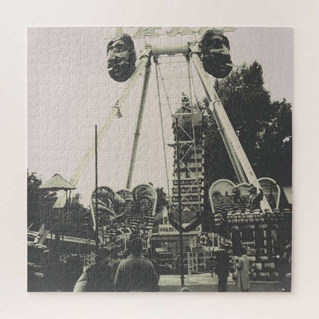 Puzzle Parque de diversiones Vintage Austria Viena Prater (Vertical)
