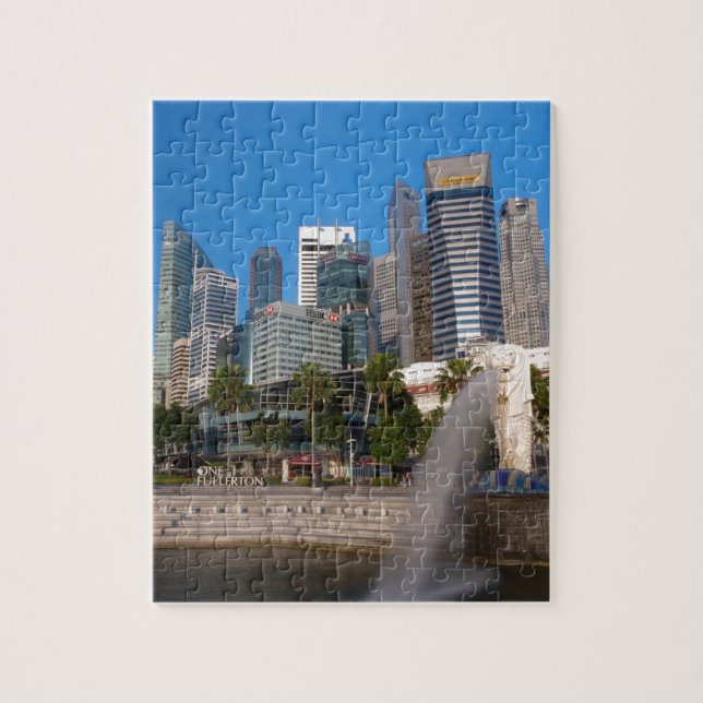 Puzzle Parque de Singapur Merlion (Vertical)