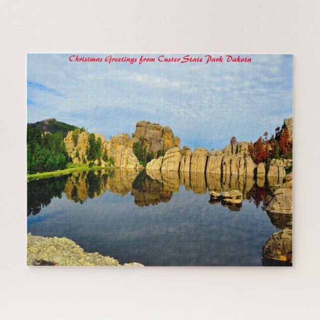 Puzzle Parque Estatal Custer Dakota. Felicitaciones de Na (Horizontal)