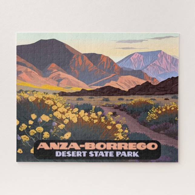 Puzzle Parque estatal Desierto Anza Borrego California (Horizontal)