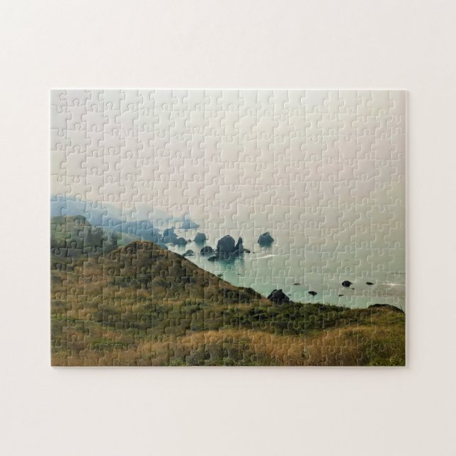 Puzzle Parque Estatal Sisters Rock, Costa de Oregón (Horizontal)