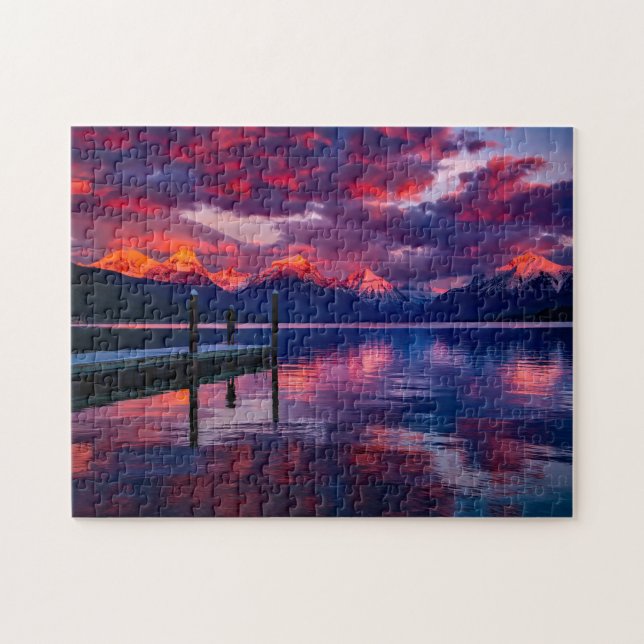 Puzzle Parque glaciar Lago McDonald. (Horizontal)