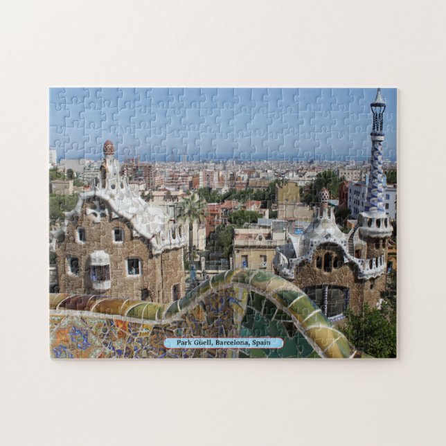 Puzzle Parque Güell, Barcelona, España (Horizontal)