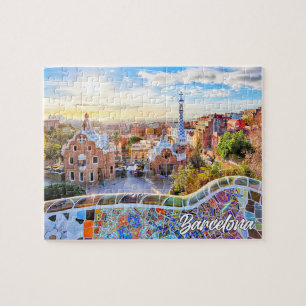 Puzzle Parque Güell, Barcelona, España