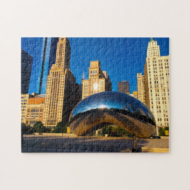 Puzzle Parque Millennium de Chicago. (Horizontal)