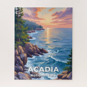 Puzzle Parque Nacional Acadia Arte de Viaje Pintura Mai