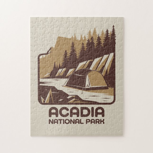 Puzzle Parque nacional Acadia Camping Adventure (Vertical)