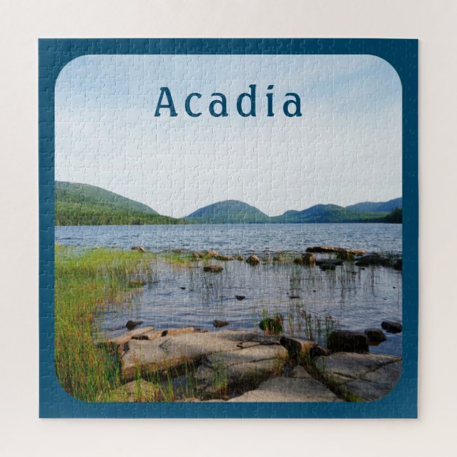 Puzzle Parque nacional Acadia Eagle Lake Maine (Vertical)