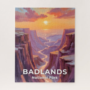 Puzzle Parque Nacional Badlands Dakota del Sur Pintura