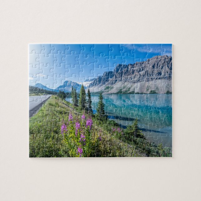 Puzzle Parque nacional Bow Lake Banff (Horizontal)