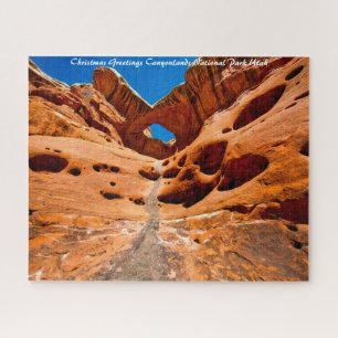 Puzzle Parque Nacional Canyonlands Utah. Saludo de Navida